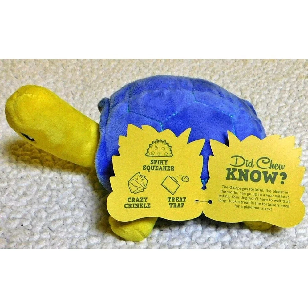 Bark Box Tomas Tortuga Plush Turtle M-L Treat Trap Dog Toy HTF Pet RARE